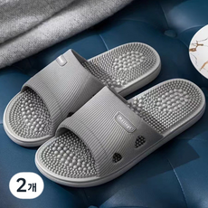 ARYKO 按摩指壓室內拖鞋, 2個, 灰色