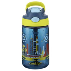 contigo Striker 冷水壺, 火箭 藍色 + 黃色, 414ml, 1個
