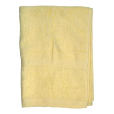 LIFE 來福牌 甜蜜素色浴巾 69*137CM 396G 100%棉 台灣製, 黃色, 1條