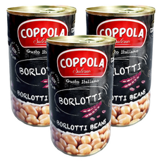COPPOLA 柯波拉 義大利天然紅點豆, 400g, 3罐