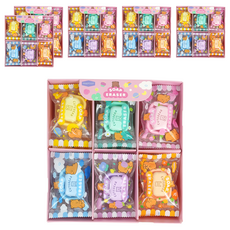 Pinkfoot 肥皂造型橡皮擦 6款, 6組, 黃色+藍色+薄荷綠+紫色+粉色+橘色