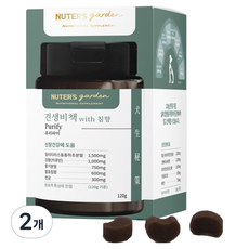 누터스가든 강아지 견생비책 퓨리파이 건강 영양제 120g, 신장, 120정, 2개
