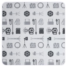 JJC 萬能3C包布-50x50cm, 相機圖騰款, 適用於長度不超過20cm的相機, 尺寸不超過φ108.4 x 260.2 mm的鏡頭, 1個