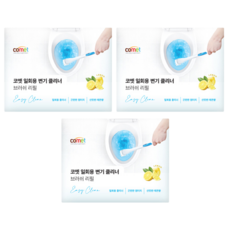 comet 一次性馬桶刷 替換刷頭 24個, 3包, 白色