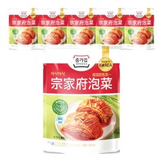 JONGGA 宗家府 泡菜，經典原味 甜酸辣平衡, 200g, 6包