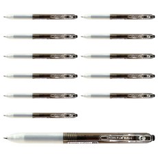 CROWN 前端可擦拭原子筆 0.48mm, 12個, 黑色