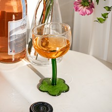 SIMPLELIFE 花High酒杯 綠色, 200ml, 2個