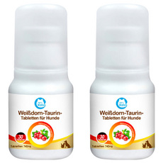 Kalso 科德司 寵物山楂牛磺酸錠 德國進口 全齡適用, 30顆, 2瓶, 心血管保健