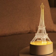 Edens LED 感性氣氛小夜燈 艾菲爾鐵塔, 黃光