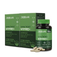 그린몬스터 다이어트 녹차카테킨플러스, 56정, 39.2g, 2개