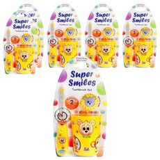 Vibright LED牙刷+牙刷杯+牙刷頭套套組黃熊, 6組