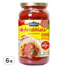 오뚜기프레스코 페퍼로니 아라비아따 스파게티 소스, 600g, 6개