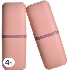 로즈망고 휴대용 칫솔통 핑크 ROSE7723, 400ml, 4개