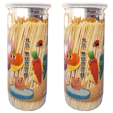 麥個麵子 元氣無鹽寶寶麵 小麥麵粉 南瓜 菠菜, 250g, 2瓶
