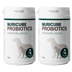 누리큐브 반려동물 프로바이오틱스 영양제, 장건강/유산균, 30g, 2개