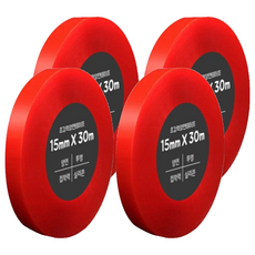 Dada 強力雙面膠帶, 15mm X 30m, 透明, 4捲