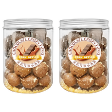 DIN OPPA 法式可可小泡芙, 80g, 2罐