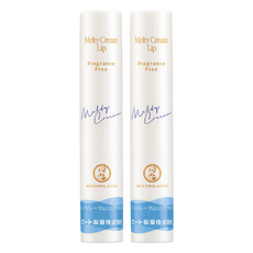 MENTHOLATUM 曼秀雷敦 Melty Cream Lip 水凝潤澤保濕護脣膏 SPF25 PA++ 無香料, 4987241156337, 2.4g, 2件