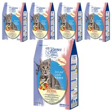 LCB 藍帶廚坊 海陸雙拼 貓糧，化毛+潔牙配方，成貓/老貓/室內貓適用, 化毛 + 潔牙配方, 3kg, 5袋