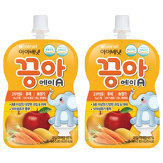 ivenet 蔬果泥A 柳橙胡蘿蔔風味, 80g, 2包