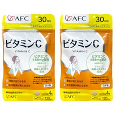 AFC 維他命C 120顆 (添加高麗人蔘 促進膠原蛋白形成 檸檬口味), 2包