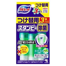 小林製藥 BLUELET 馬桶清潔芳香凝膠補充條 超級薄荷 28g 3入, 84g, 1盒