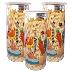 麥個麵子 元氣無鹽寶寶麵 小麥麵粉 南瓜 菠菜, 250g, 3瓶