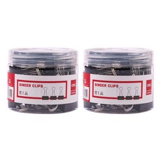 deLi 得力 黑色金屬長尾夾 D0739, 2個, 小