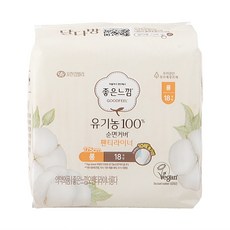 좋은느낌 오가닉 팬티라이너, 롱, 18개입, 1개