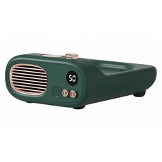 ANTIAN 復古電視造型智能恆溫加熱杯墊 三檔保溫 110V台灣適用, 綠色, 1台