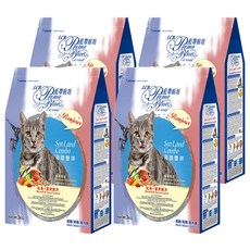 LCB 藍帶廚坊 海陸雙拼 貓糧，化毛+潔牙配方，成貓/老貓/室內貓適用, 化毛 + 潔牙配方, 3kg, 4袋