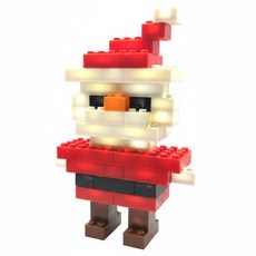 LIGHT STAX 節慶版 小顆粒系列 聲控版 Set 56入 STAX with LED 聖誕老公公, 聖誔老公公, 1組