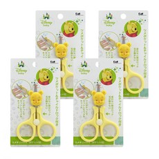 Akachan 阿卡將 維尼鎖扣式安全防護剪刀 3個月以上, JHK-27569, 4個