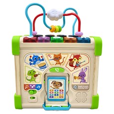 LeapFrog 跳跳蛙 木質益智探索箱，動物/顏色/音樂/形狀，視覺/聽覺與觸覺發育, 1個