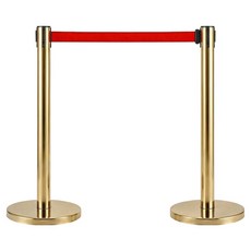 실속 일체형 스텐 벨트 차단봉 골드바디 + 레드벨트 세트, 골드 + 레드, 2세트