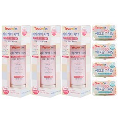 Yecomam 第1階段牙膏 3入+牙線棒 4入, 60g, 1組