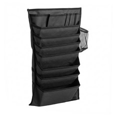 書本收納袋 8層, 黑色, 1個