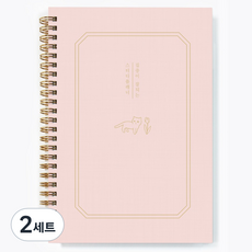 달퐁이네문방구 집중이 잘되는 스터디플래너 + 하루 일과표 스티커 세트, 01 샴페인 핑크(플래너), 2세트