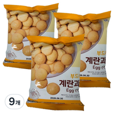 신흥 계란과자 달콤 에그쿠키, 80g, 9개