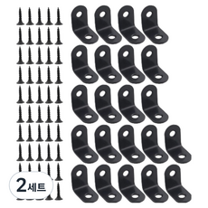 OON 不鏽鋼短圓形角鐵 B型 2mm 22入 + 螺絲釘 50入 組, 2套