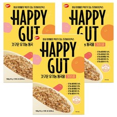 씨알로 해피갓 갓구운 유기농 통곡물 시리얼 10p, 400g, 3개