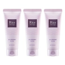 온더바디 라이스테라피 쌀겨 스크럽 폼 클렌저, 150g, 3개