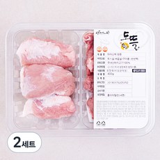 파머스팩 한돈 반반팩 토시살 200g + 배꼽살 200g 세트 (냉장), 2세트