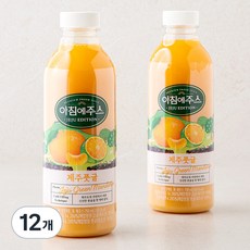 아침에주스 제주풋귤 주스, 12개, 750ml