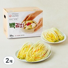 백김치, 10kg, 2개