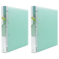 SUANDER 雙德文具 粉彩3孔夾 A4, 粉綠色, 2本