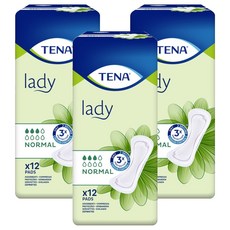 TENA 添寧 女士尿失禁護墊 一般型, 12枚入, 3包