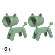 블랙트리 스탠딩 휴대용 연필깎이, 그린, 6개