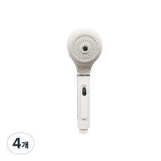 앞터치 절수 샤워기헤드, 4개, 화이트