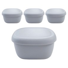 SiliPot 矽膠密封容器 灰色 小 103 x 50 x 80 mm, 4個